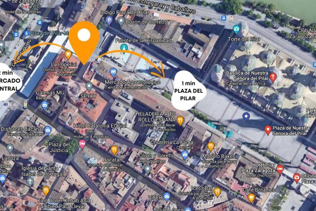 Apartamento Unico En Plaza Del Pilar Saragoça Exterior foto